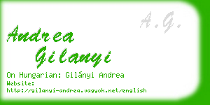 andrea gilanyi business card
